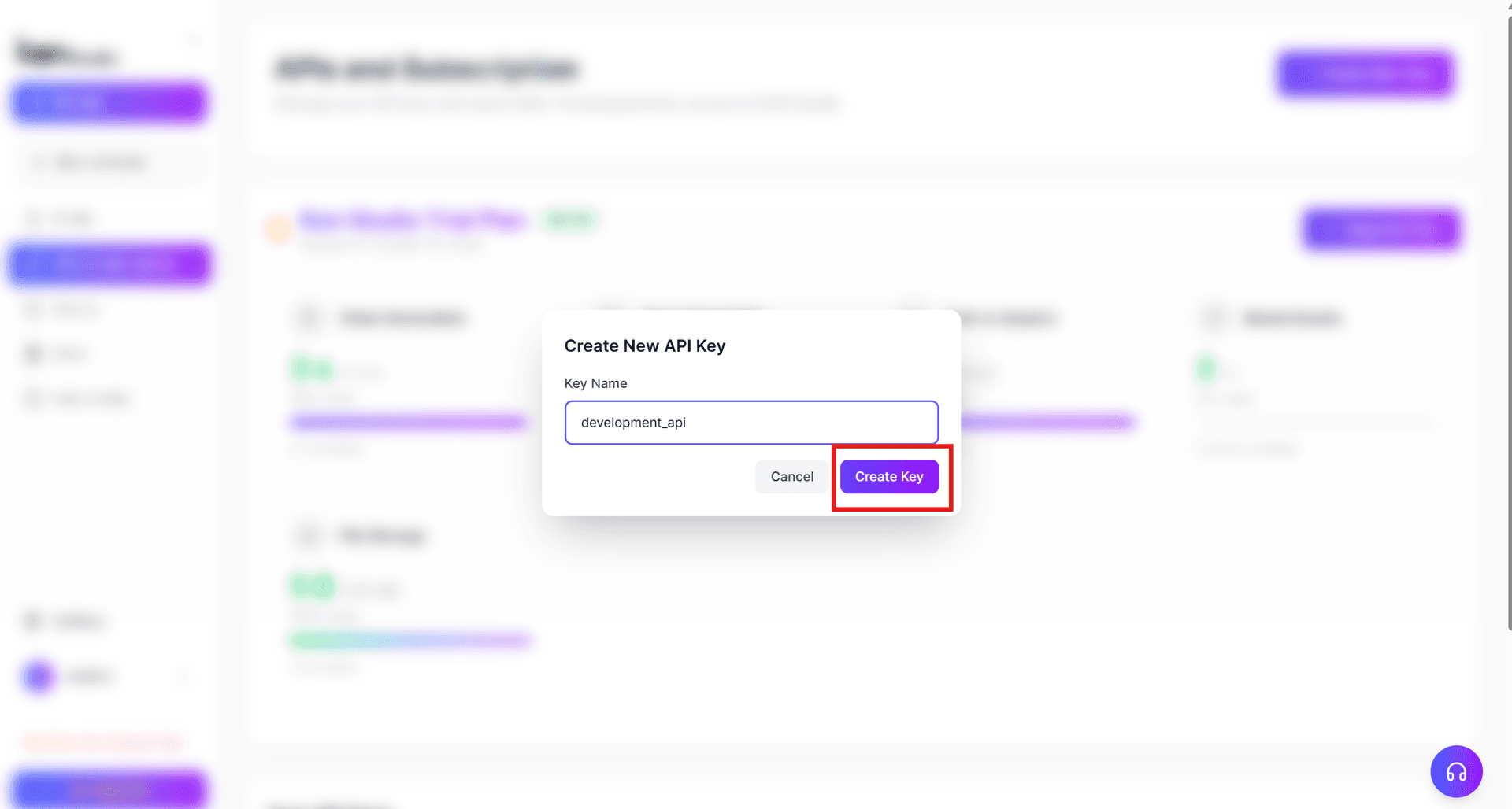 Step 6 - Copy New API Key